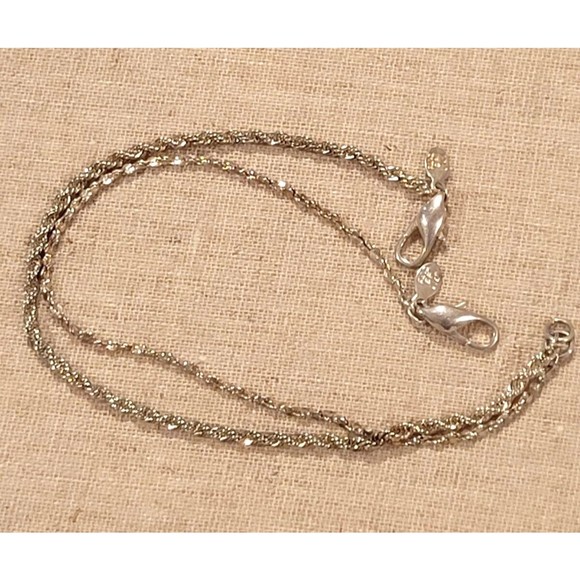 Vintage Rinc SP Lind Link Silver Plated Rope & Fancy Link Chain Bracelet lot 2 - Picture 6 of 7